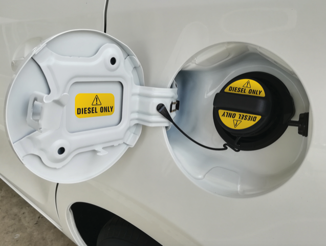 Diesel Only Fuel Cap Sticker (Yellow) | 1 Pair