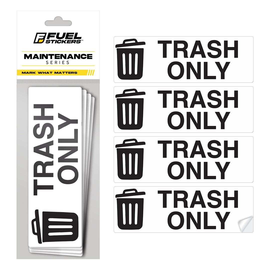 Trash Sticker - Trash Bin Labels for Commercial and Residential Use | 2