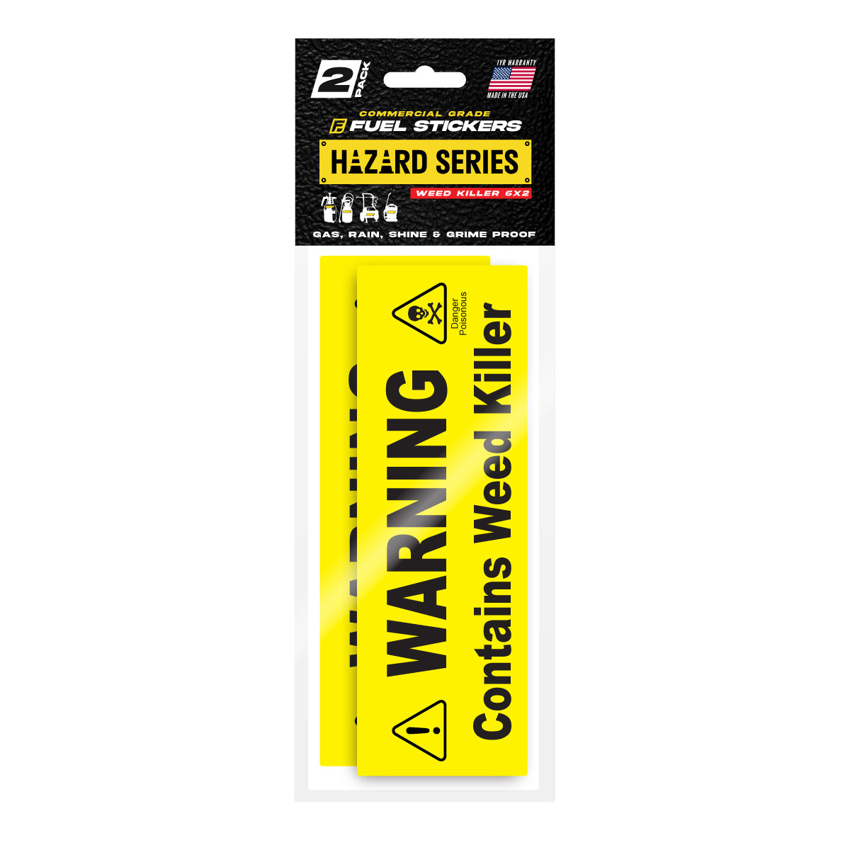 Weed Killer Sticker | Pump Sprayer Labels by Fuel Stickers | 2
