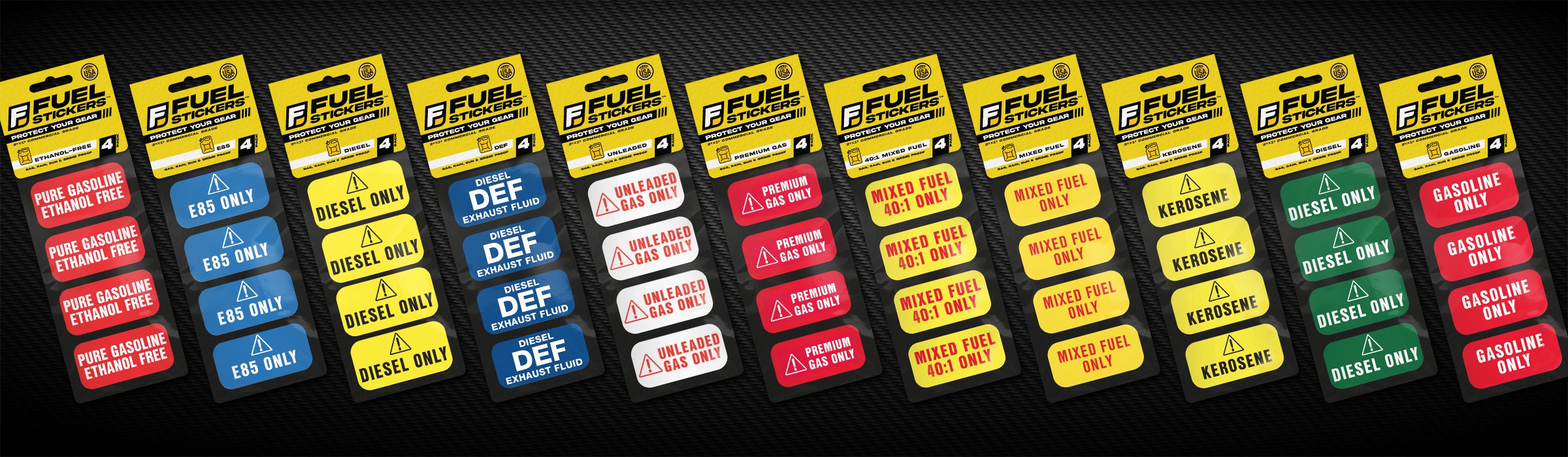 2x1 Fuel Stickers | Medium Equipment Labels – FuelStickers.com