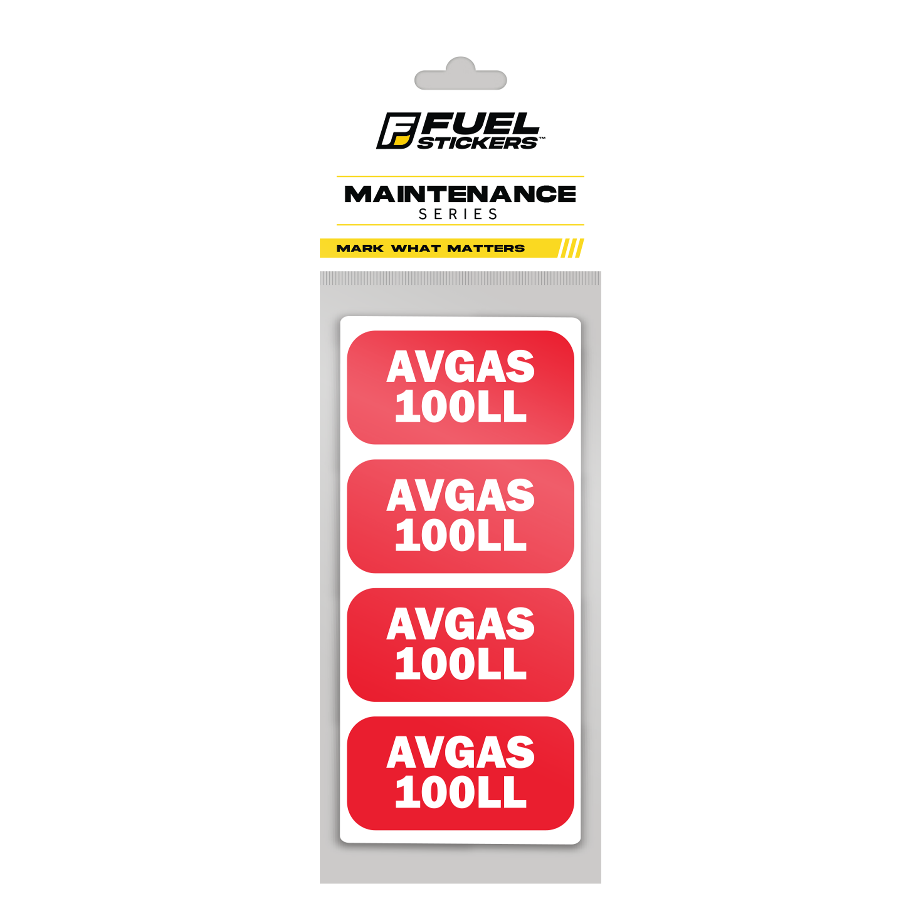 AVGAS 100LL Fuel Stickers | Aircraft Fuel Labels – FuelStickers.com