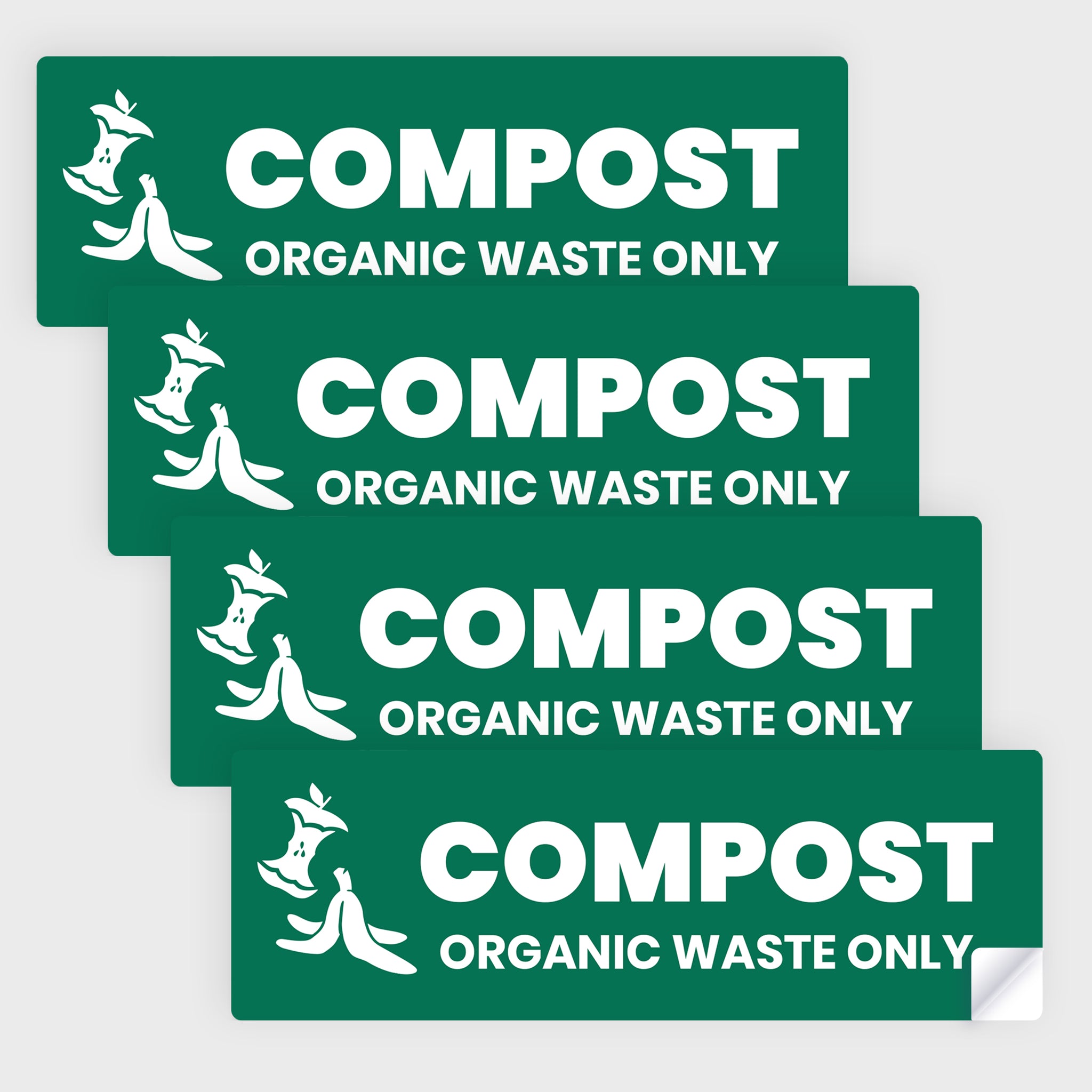 Compost Sticker | 2"x6" |  4 Pack