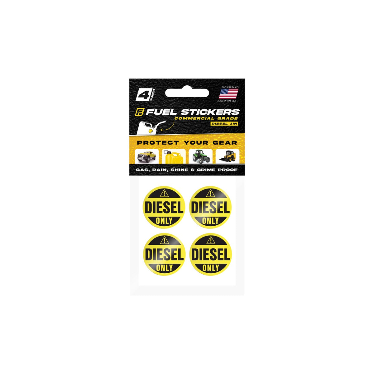 Sticker Diesel Shell High-Quality Diesel Only Stickers - USA Made | Fuel Stickers ...