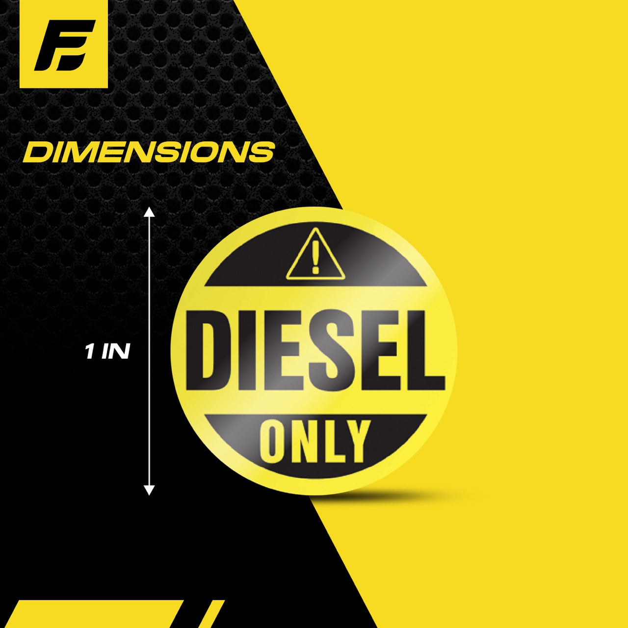 Diesel Fuel Only Sticker - for Diesel Fuel Cans and Diesel Fuel Powered ...