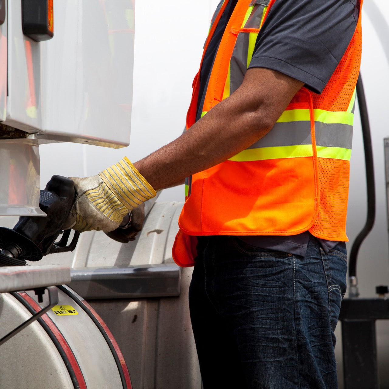 Diesel Fuel Only Sticker - Fuel Identification Labels by Fuel Stickers | 2"x1" | 4 Labels (Yellow)