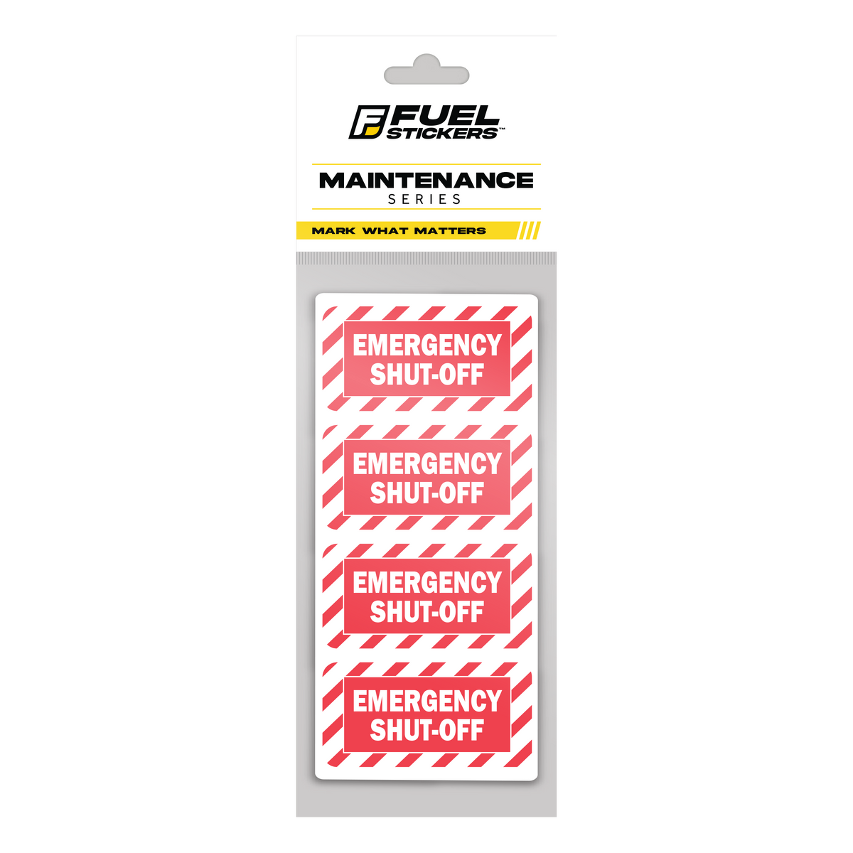 Emergency System Labels Heavy-Duty All Purpose General Maintenance Labels – FuelStickers.com