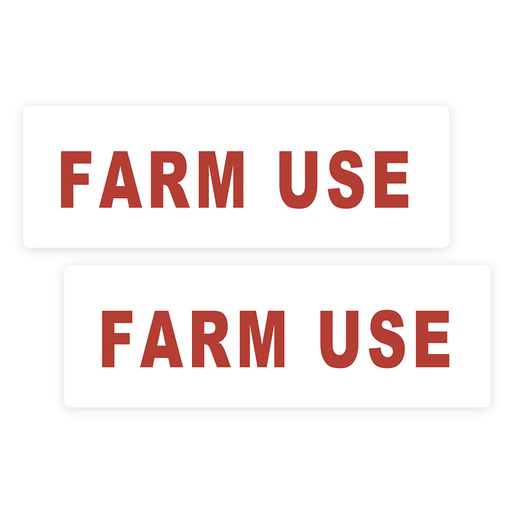 Farm Use Sticker | Size: 6x2 inch | 2 Pack