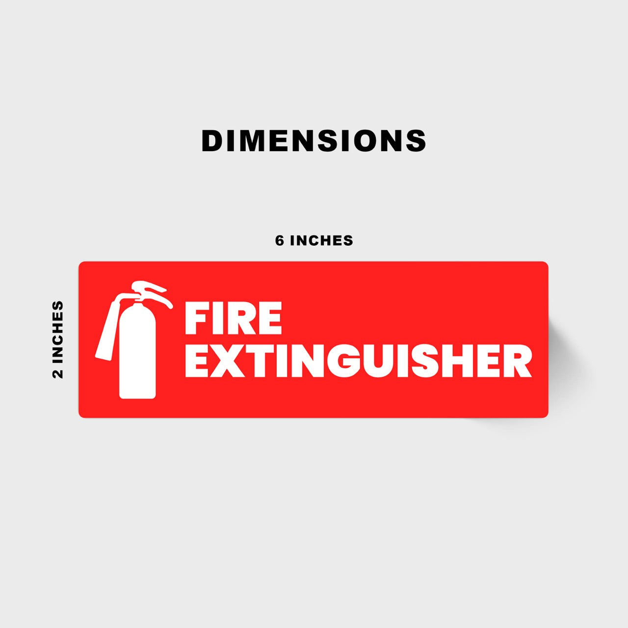 Fire Extinguisher Stickers | 6x2 Labels 4 Pack – FuelStickers.com