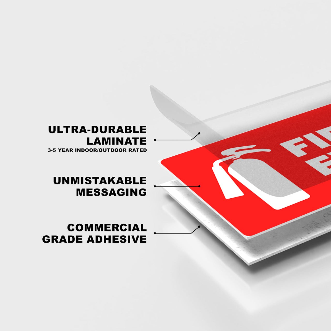 Fire Extinguisher Stickers | 6x2 Labels 4 Pack – FuelStickers.com