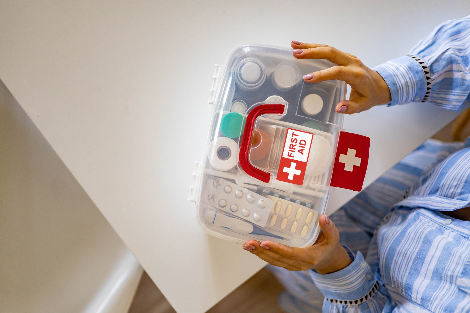 First Aid Stickers | 2x1 Labels 4 Pack – FuelStickers.com