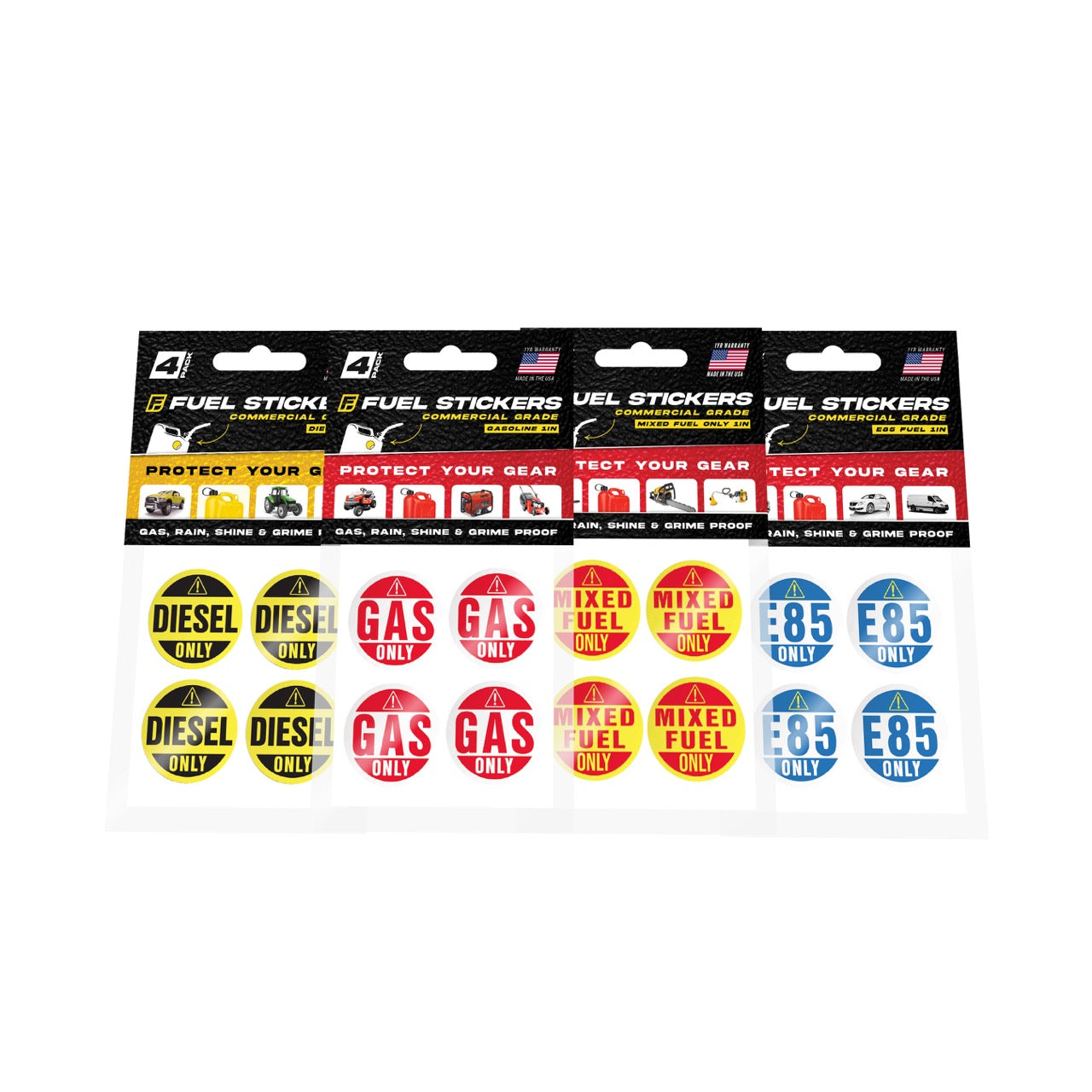 Mixed Fuel 401 Stickers Fuel Type Labels by Fuel Stickers USA Made