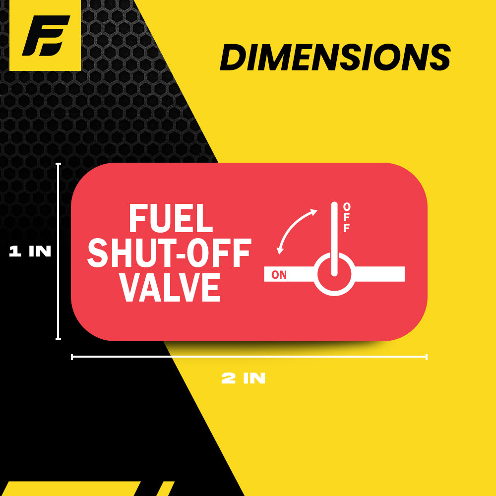 Fuel Shut Off Valve Sticker: Safety and Compliance for Industrial ...