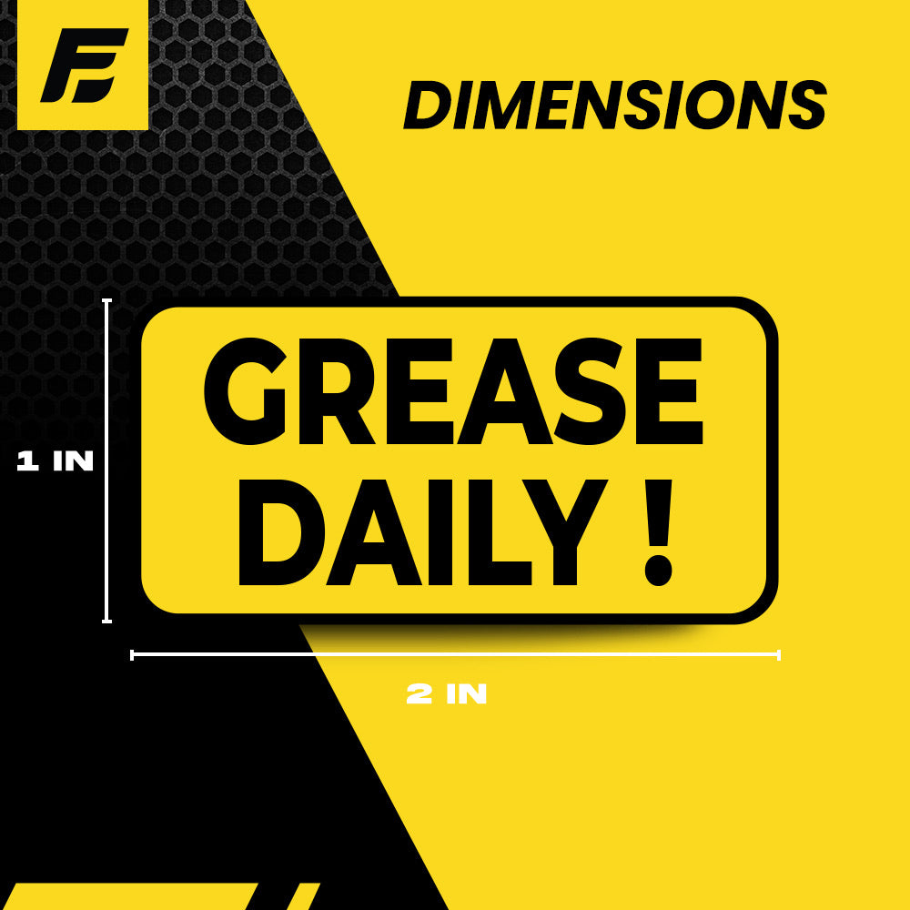 Grease Daily Stickers | Size: 2x1 inch | 4 Pack