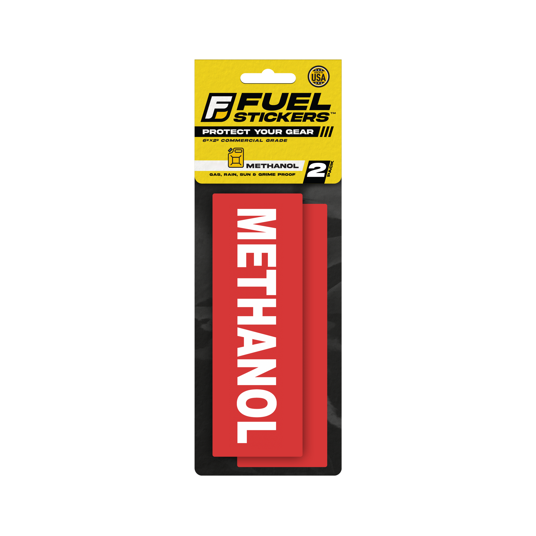 Methanol Warning Stickers | 6x2 Safety Labels – FuelStickers.com
