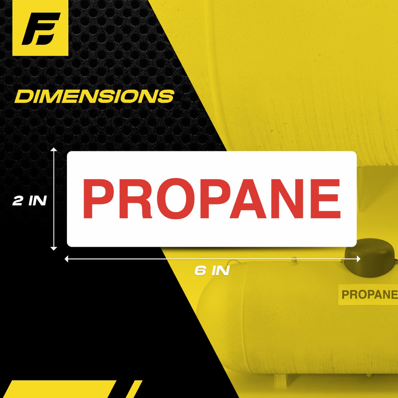 Propane Decals Propane Sticker - 2