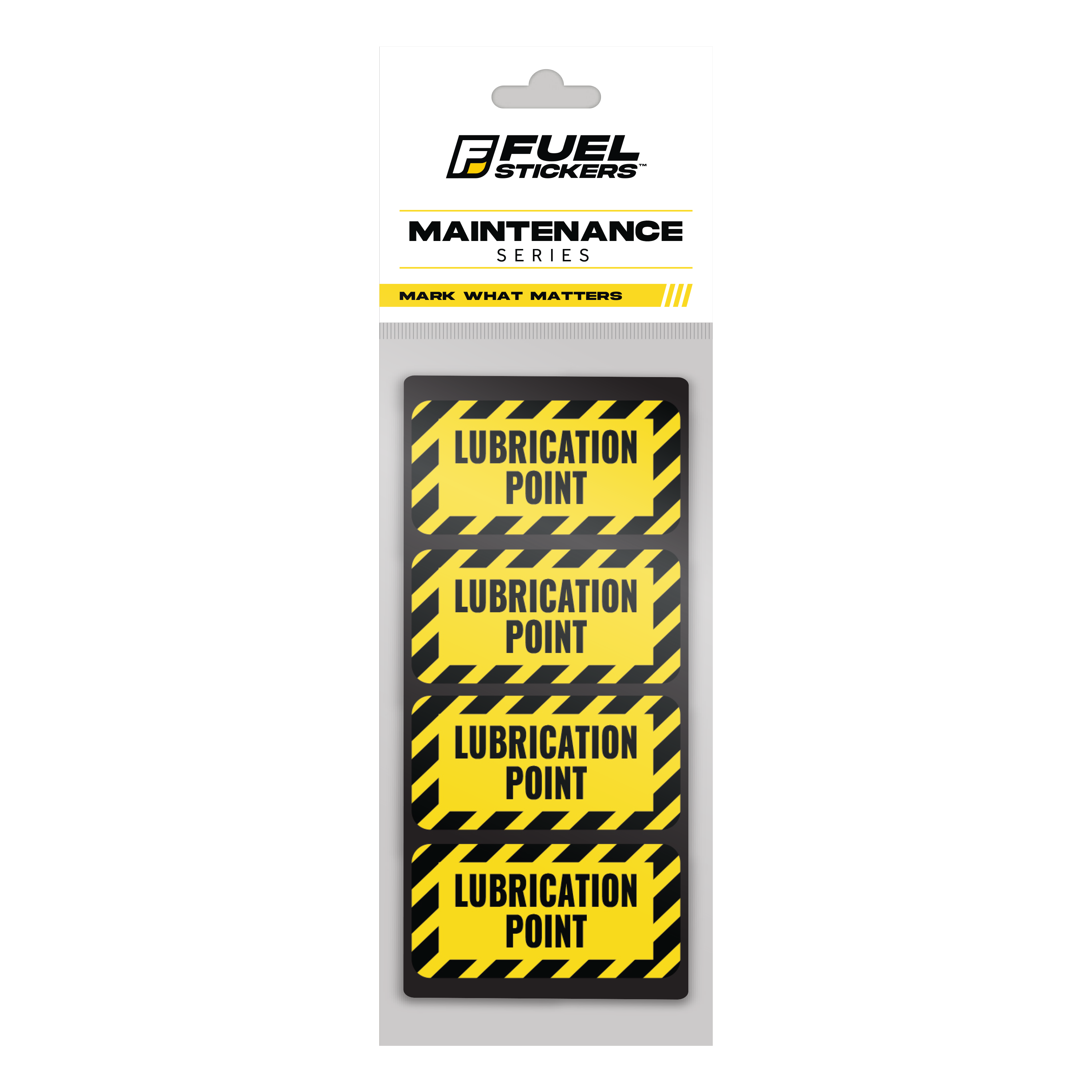 Lubrication Point Stickers - Grease Label 4-Pack – FuelStickers.com