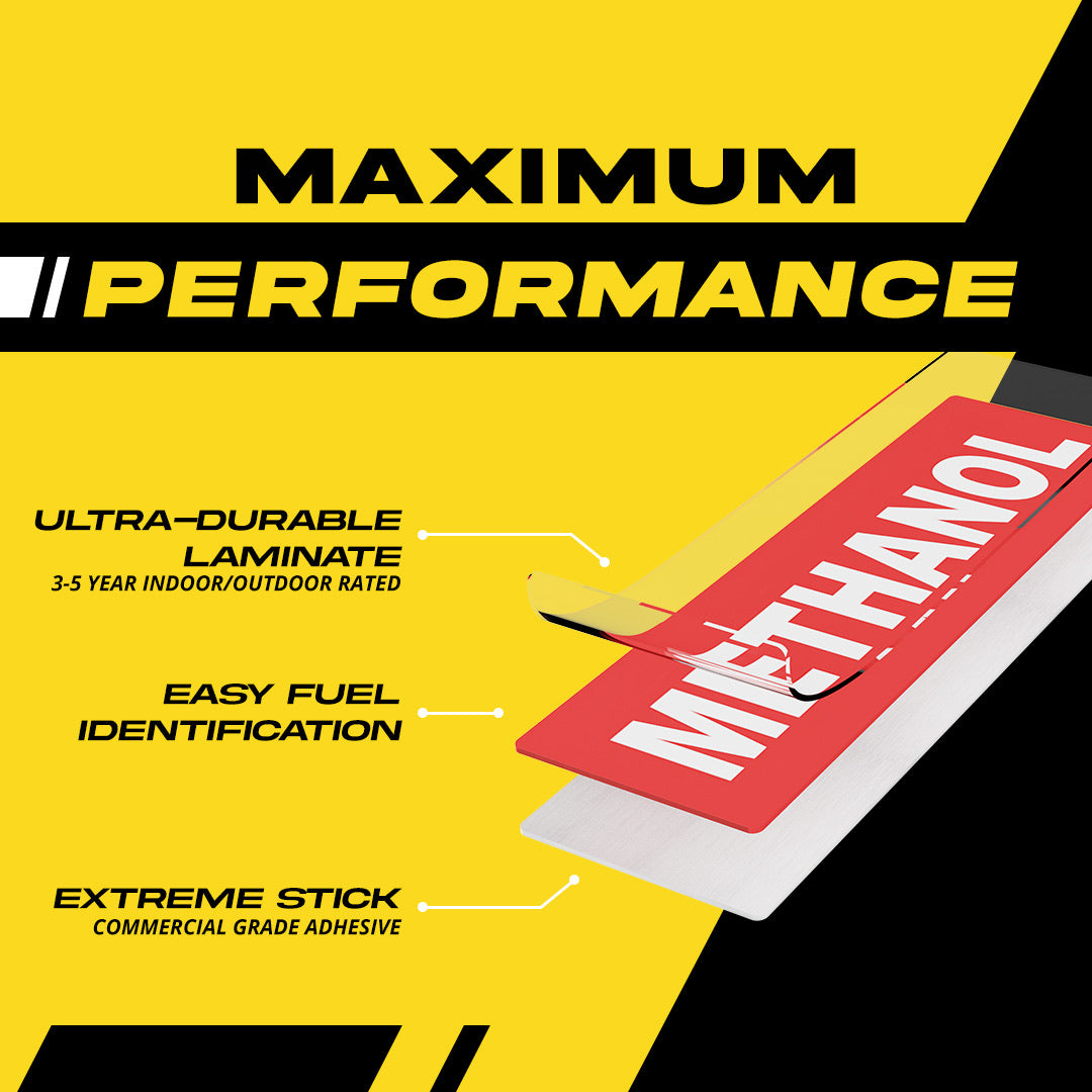 Methanol Warning Stickers | 6x2 Safety Labels – FuelStickers.com