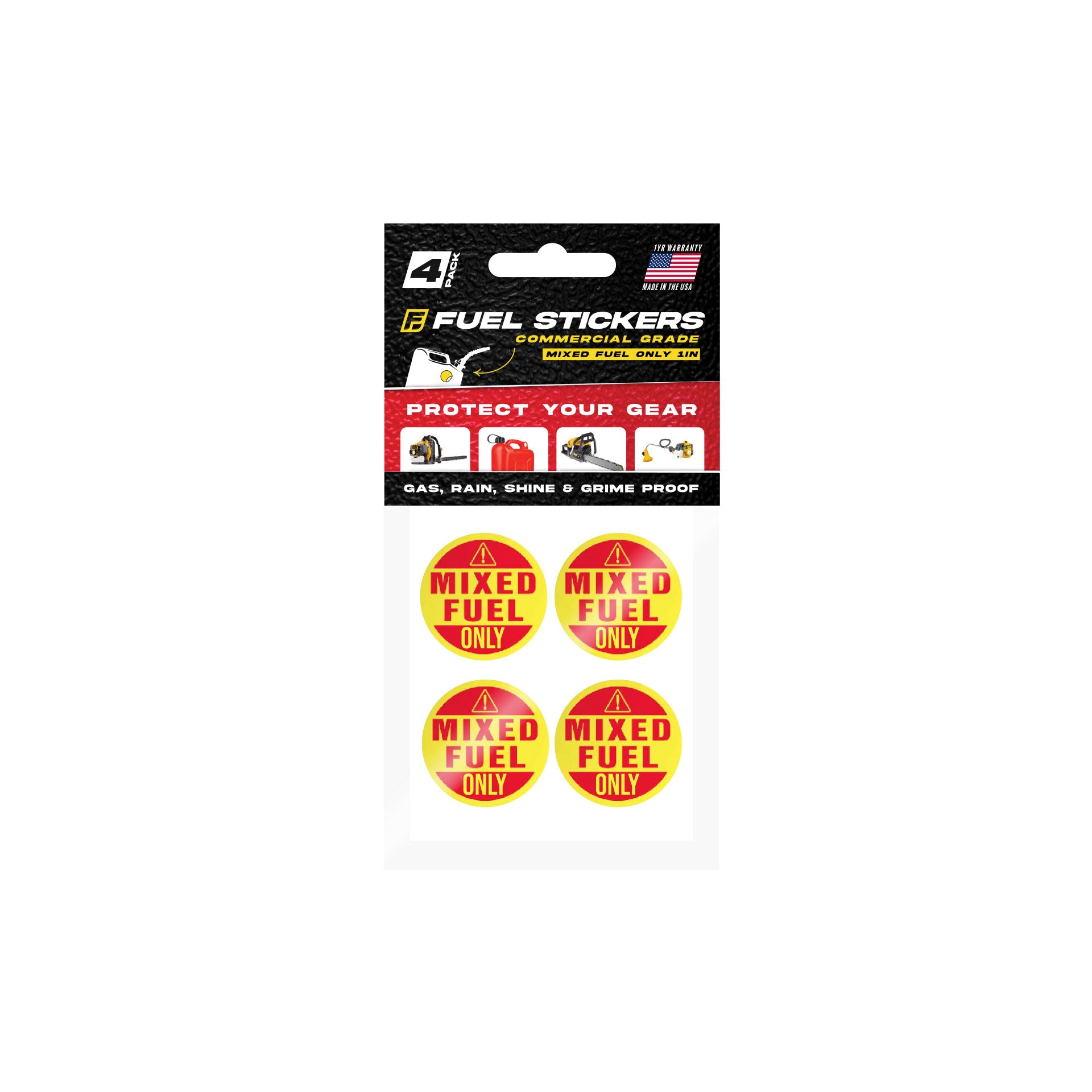 Mixed Gas Sticker | 1" Round | 4 Labels
