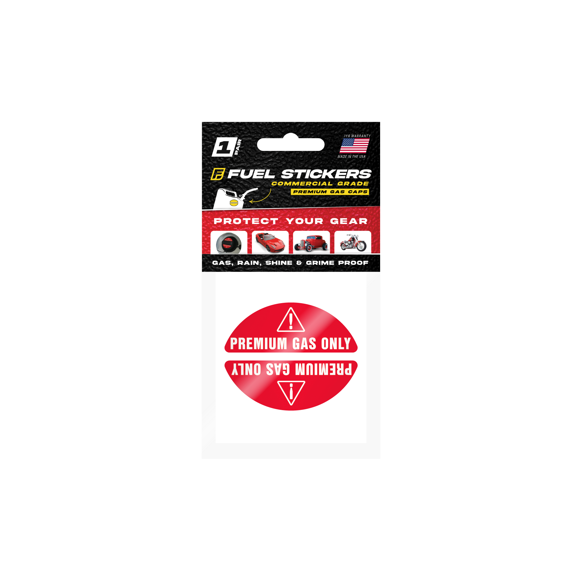 Premium Fuel Only Sticker for Gas Cap | Easy Fuel Identification Label ...