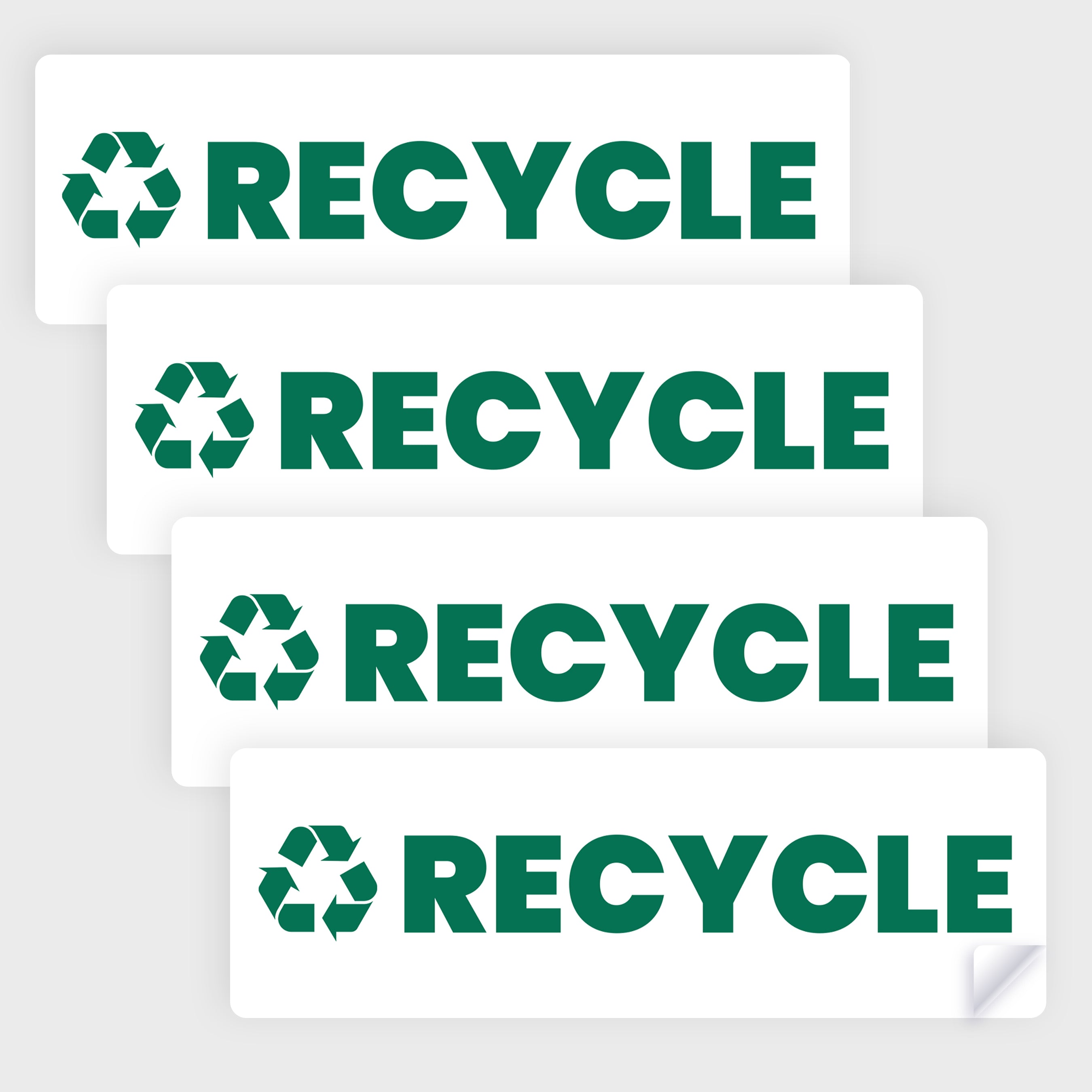 Recycle Sticker - Trash Bin Labels for Commercial and Residential Use ...
