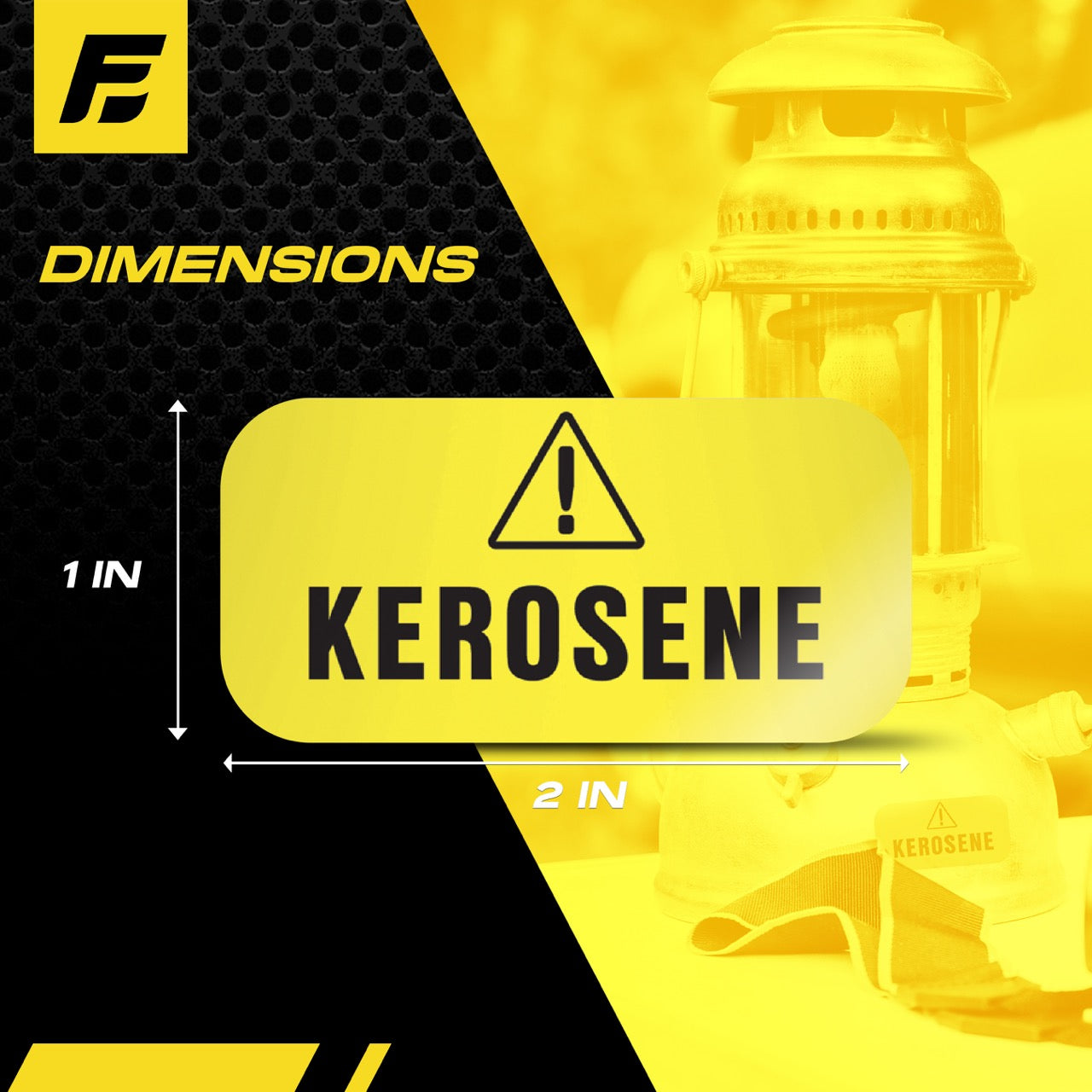 Kerosene Sticker | 2"x1" | USA Made