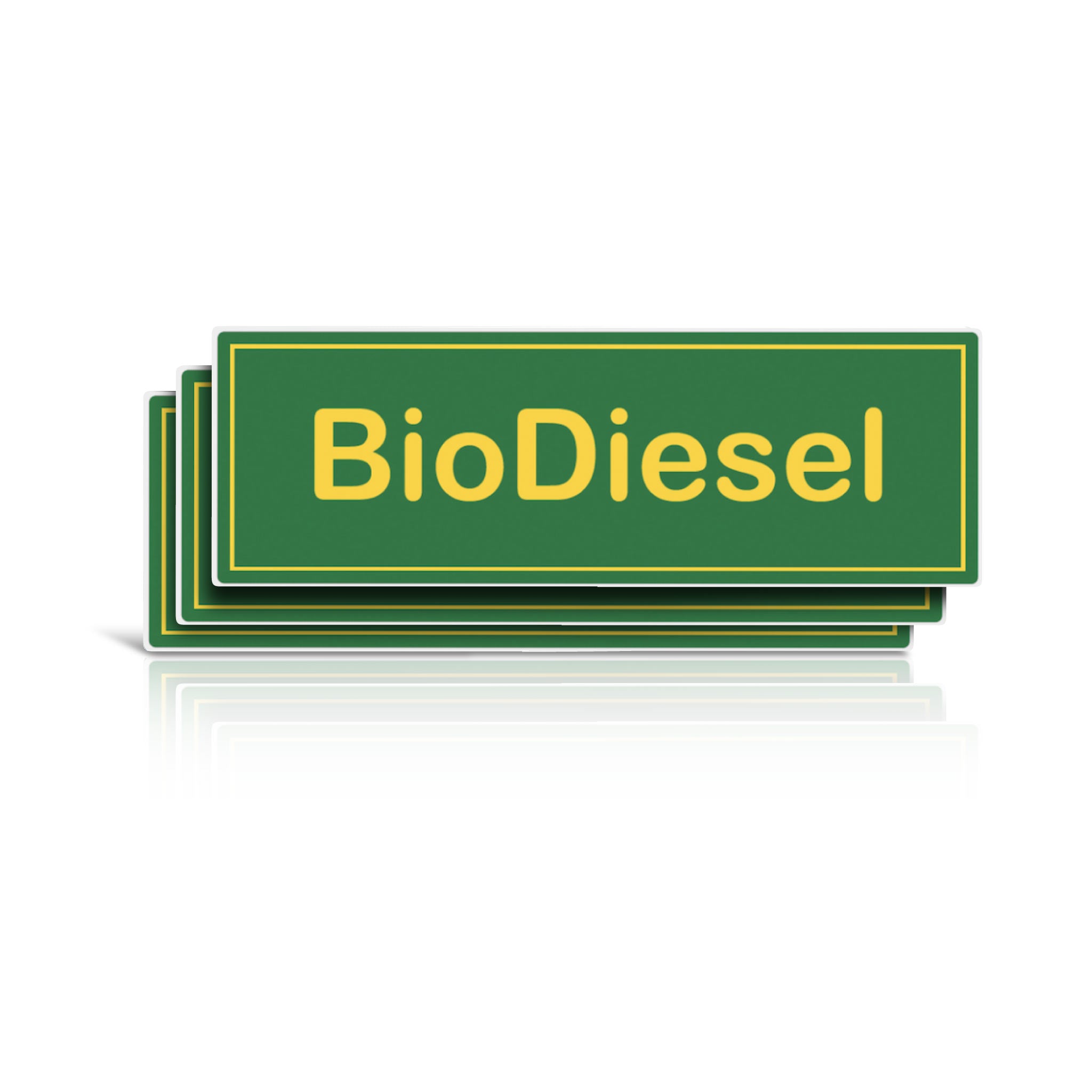 BioDiesel Sticker | 2"x6" | 3 PACK -