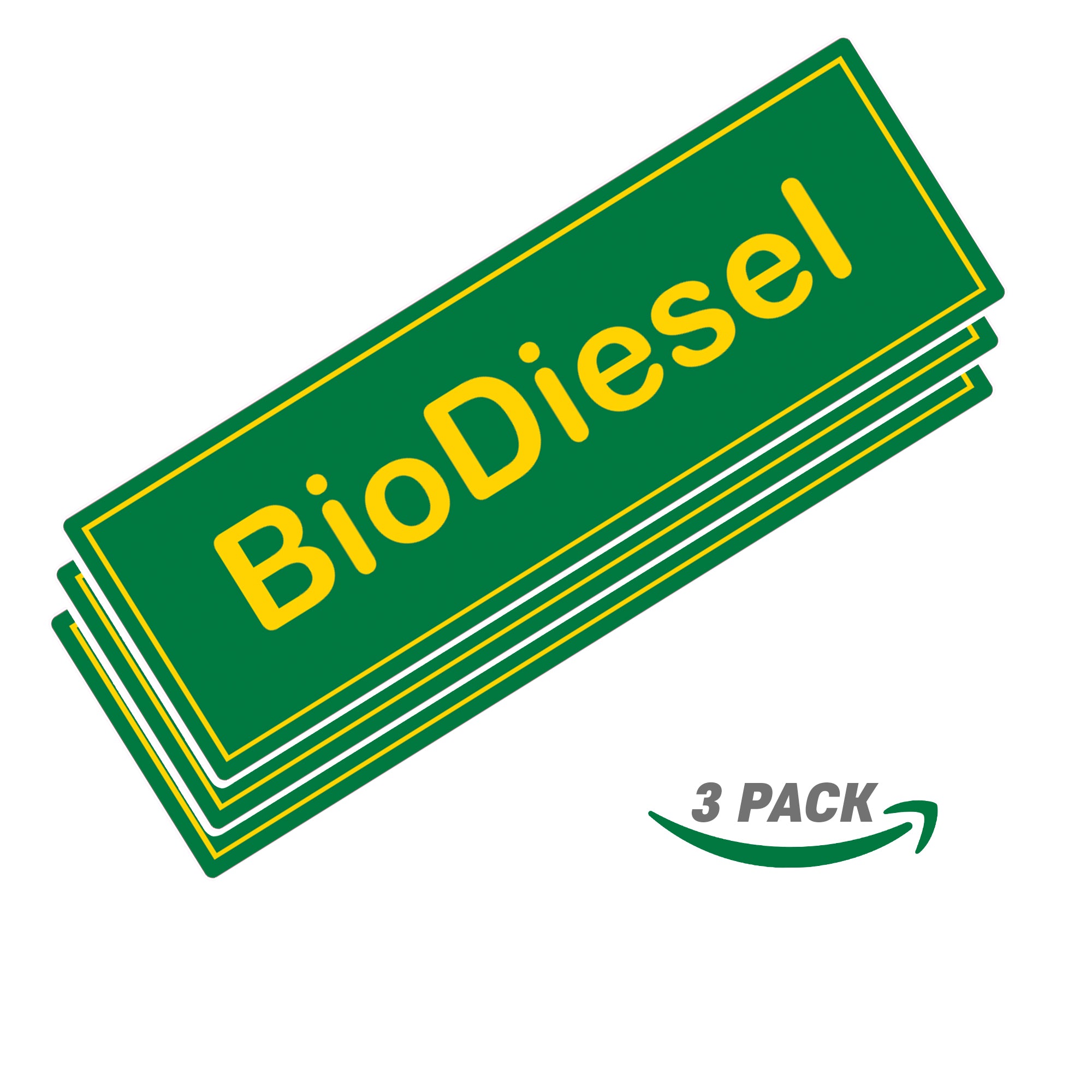 BioDiesel Sticker | 2"x6" | 3 PACK -