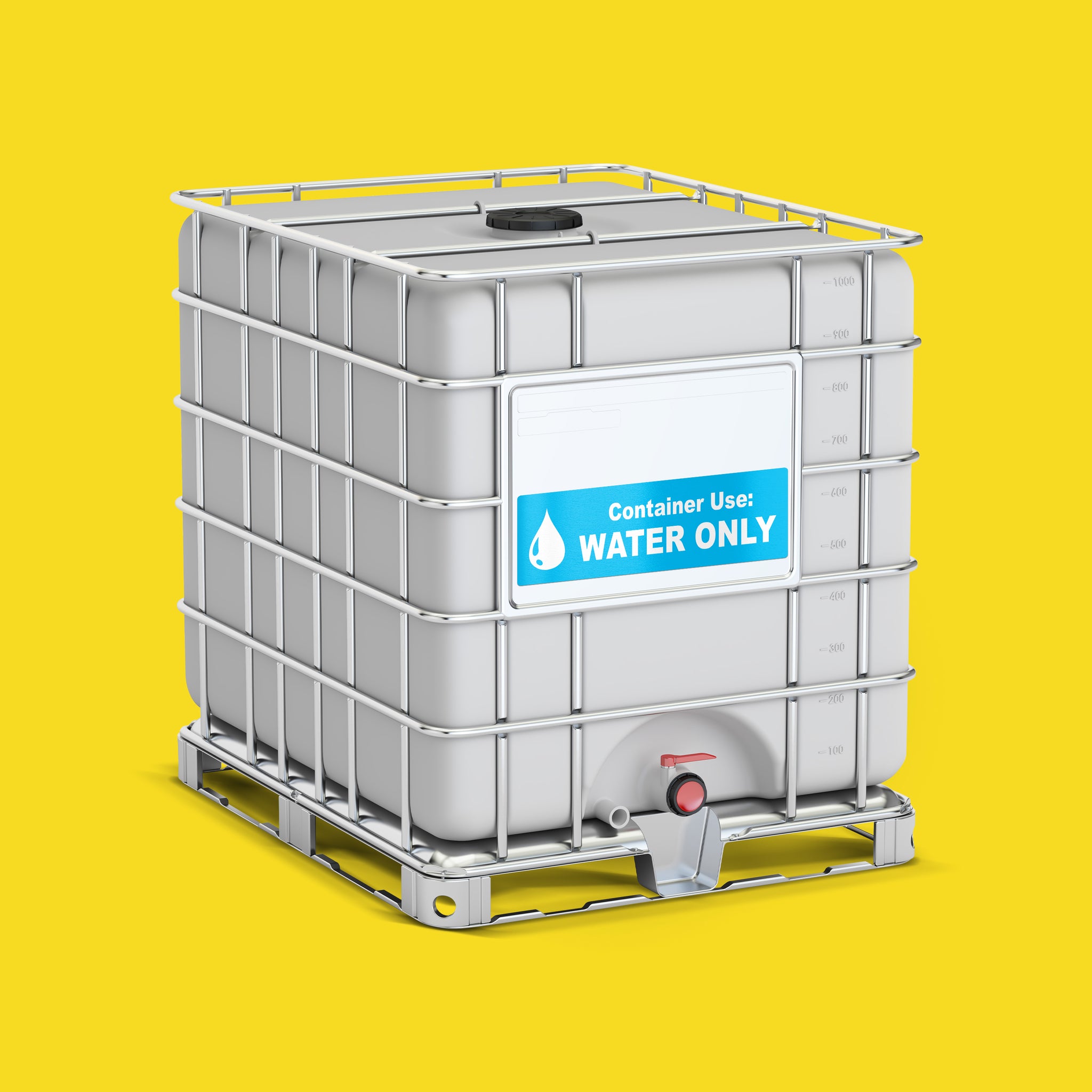 Water Only, Safety Sign - Self Adhesive Sticker (300mm X 200mm
